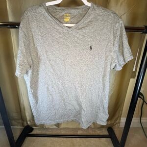 Polo Ralph Lauren Light Gray V-Neck Tee